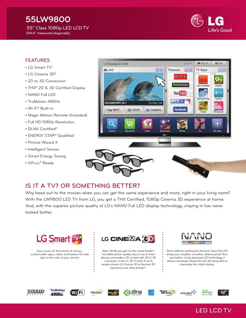 LG 55LW9800 User manual