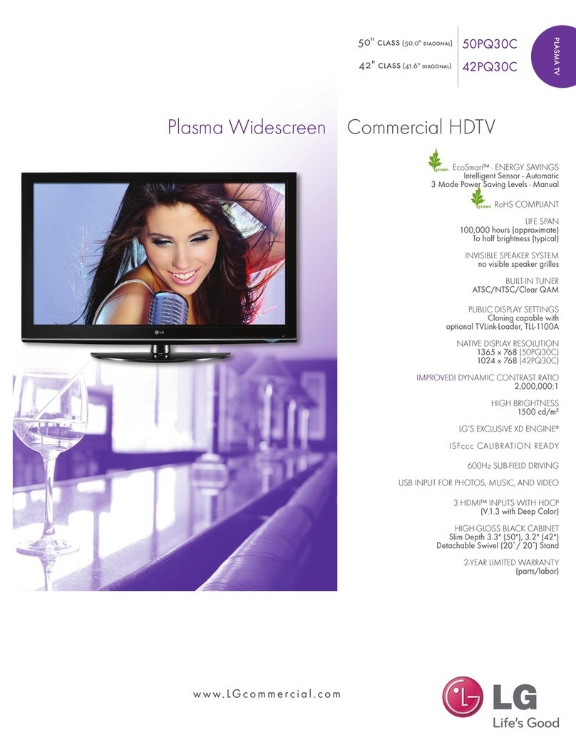 LG 50PQ30C User manual