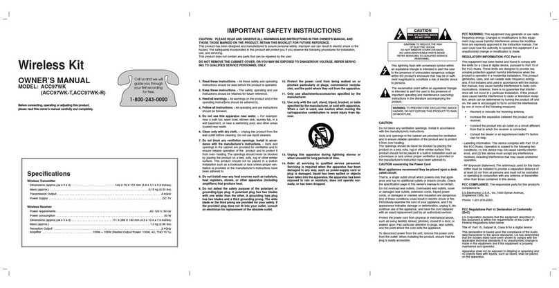 LG LF-D7150 User manual