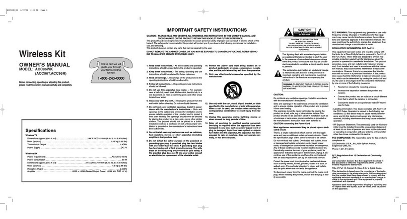 LG ACC96T owner's manual LG ACC96T owner's manual