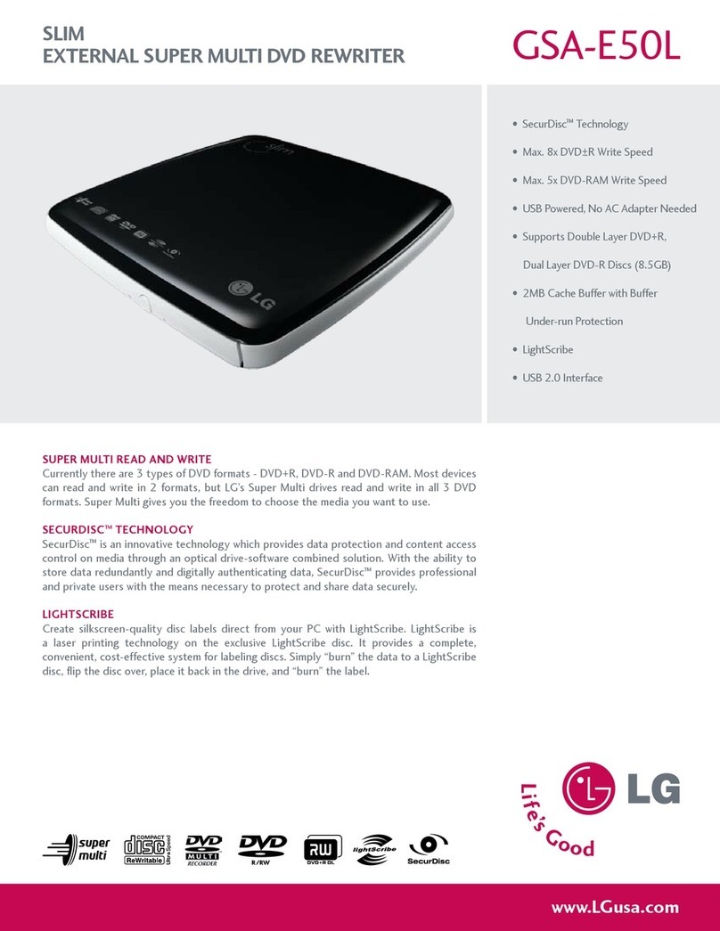 LG GSA-E50L User manual