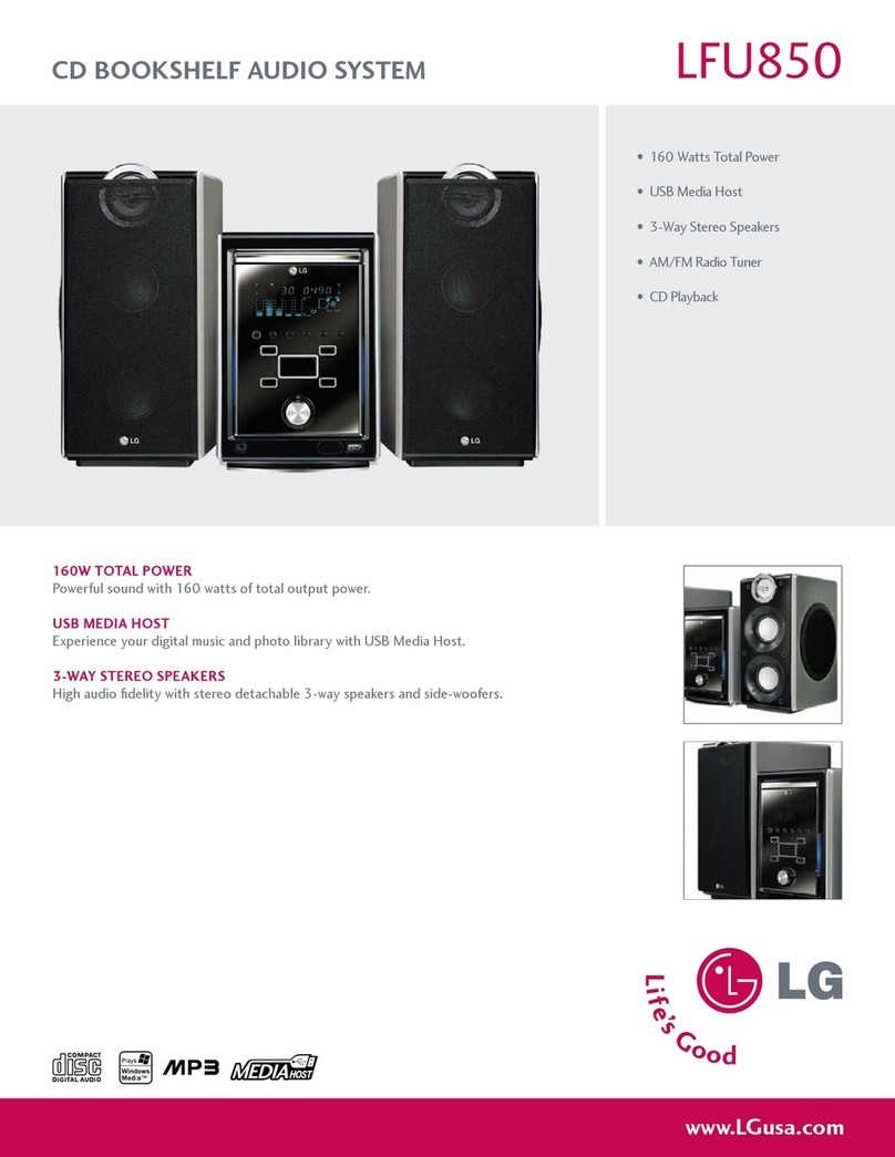 LG LF-U850 -  Micro System User manual