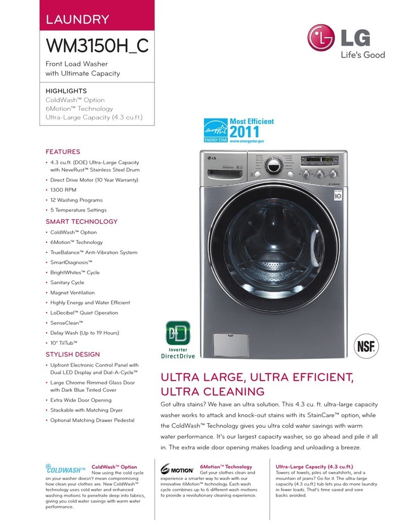 LG WM3150H Series User manual
