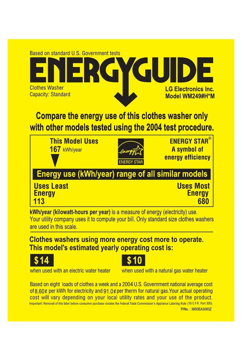 LG WM2496H series Assembly instructions