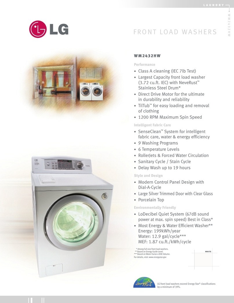 LG WM2432H Series User manual