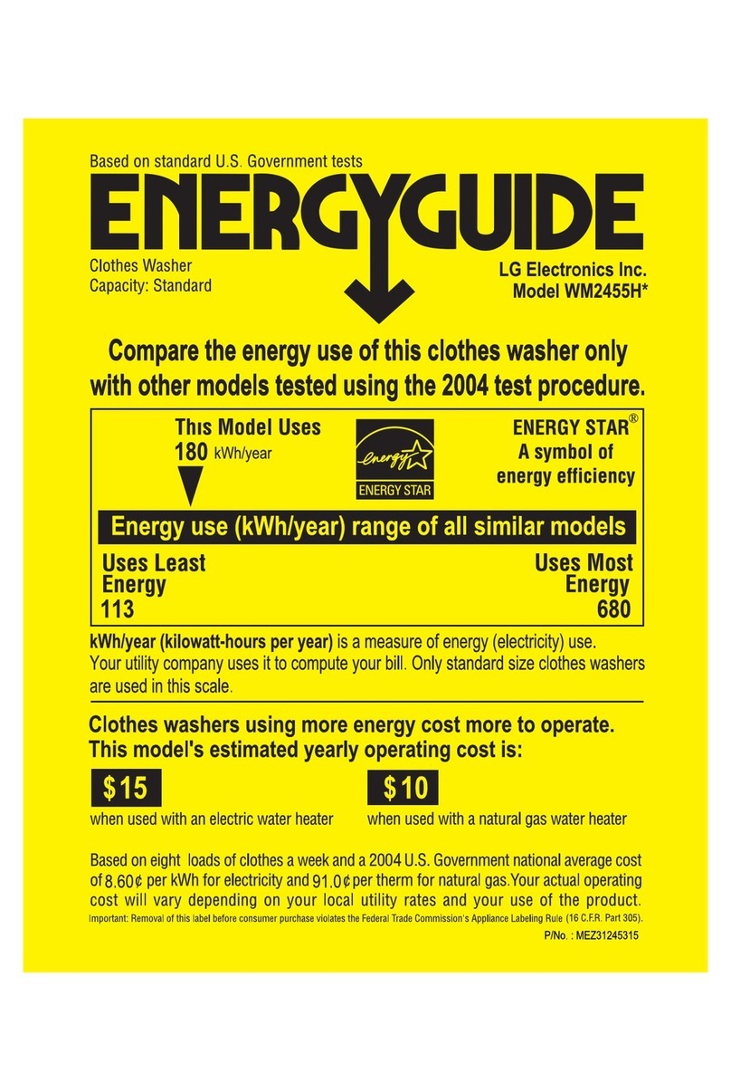 LG WM2455H Series Assembly instructions