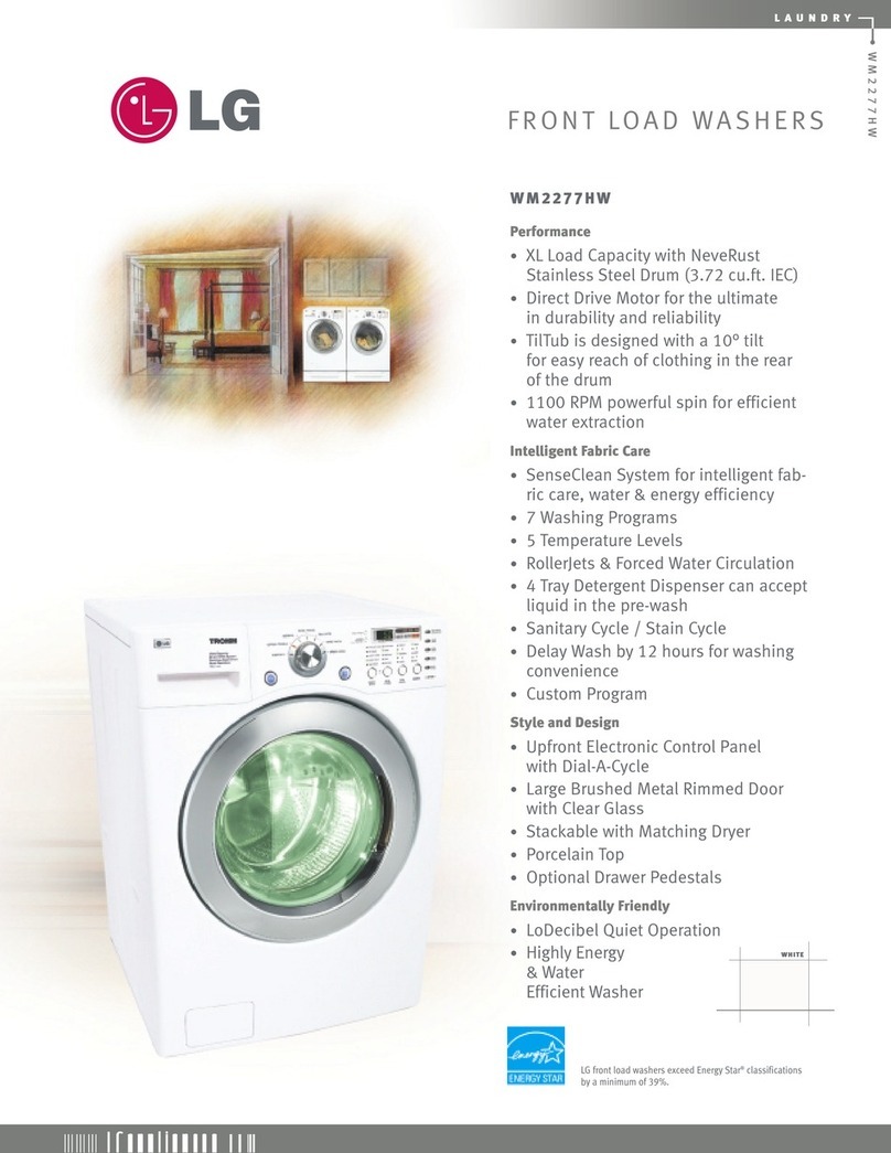 LG WM2277H Series User manual