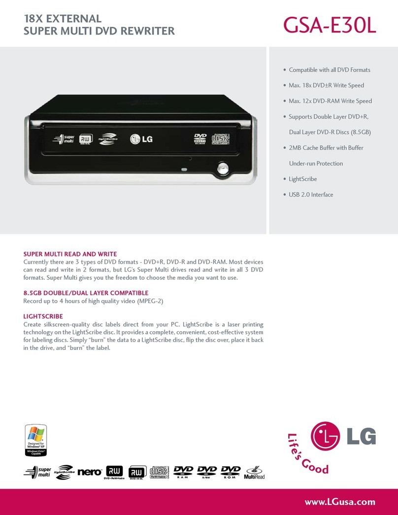 LG GSA-E30L User manual