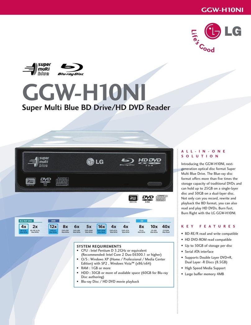 LG GGW-H10NI User manual