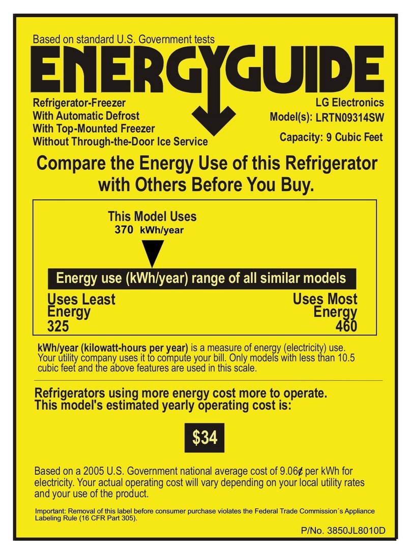 LG LRTN09314SW Energy guide