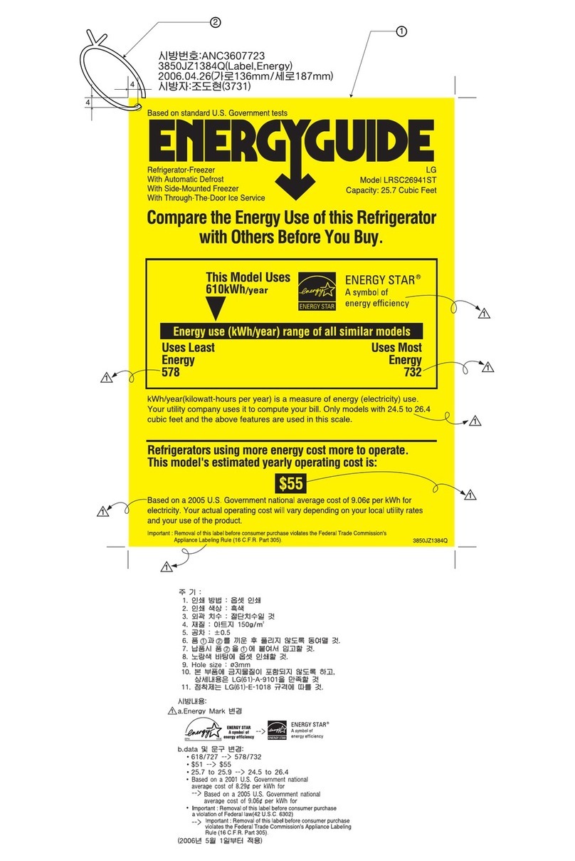 LG LRSC26941 Energy guide