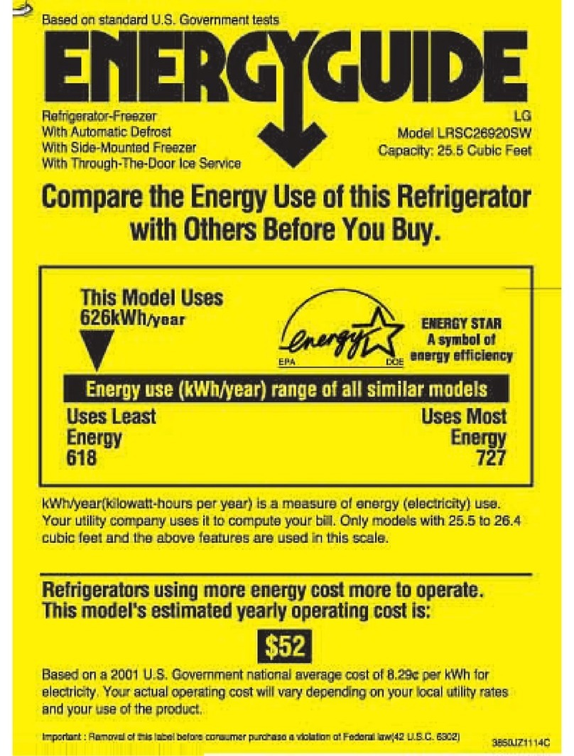 LG LRSC26920 Energy guide
