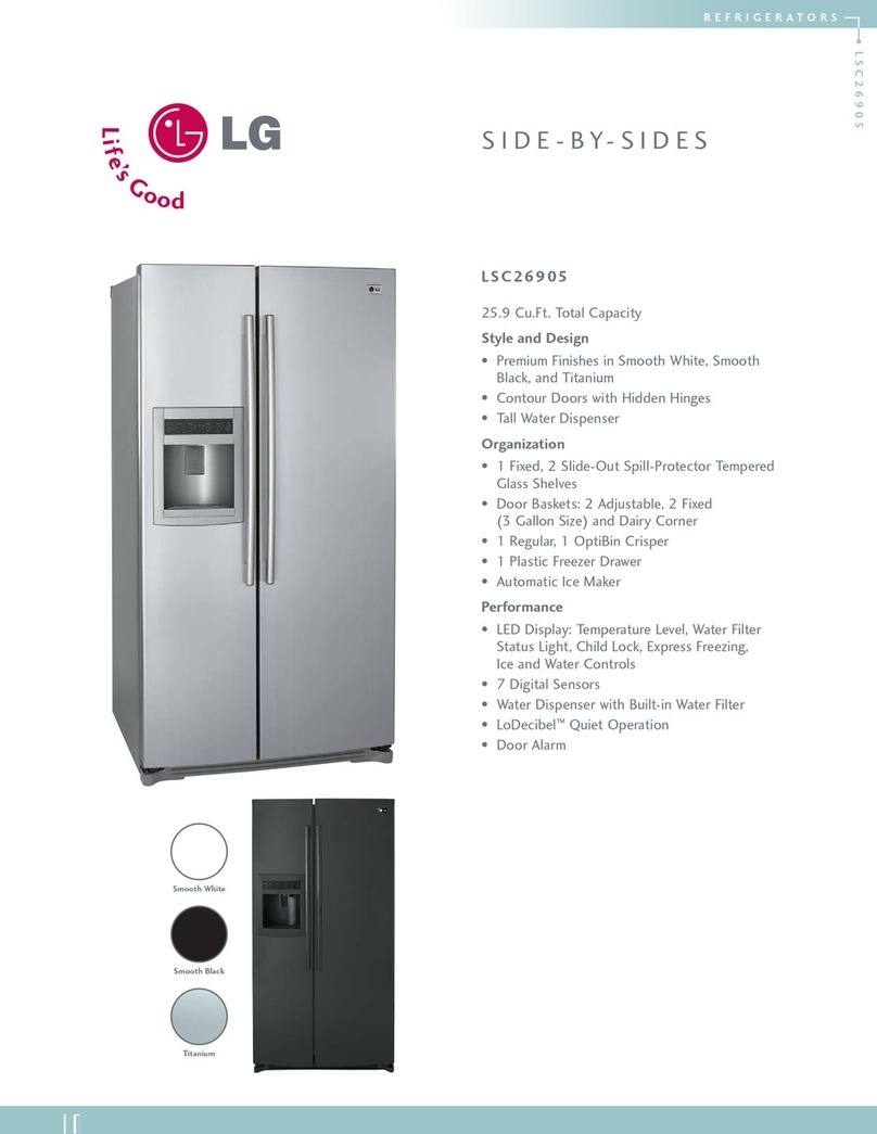 LG LSC26905 Series User manual