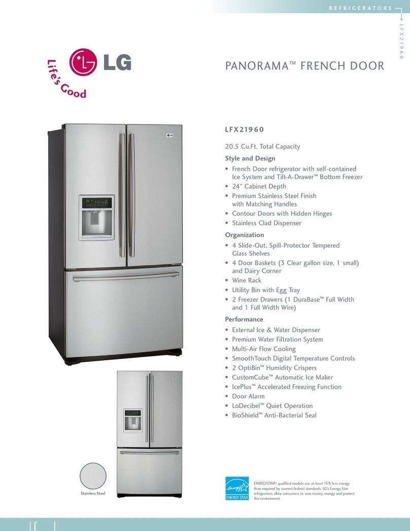 LG LFX21960ST Specifications