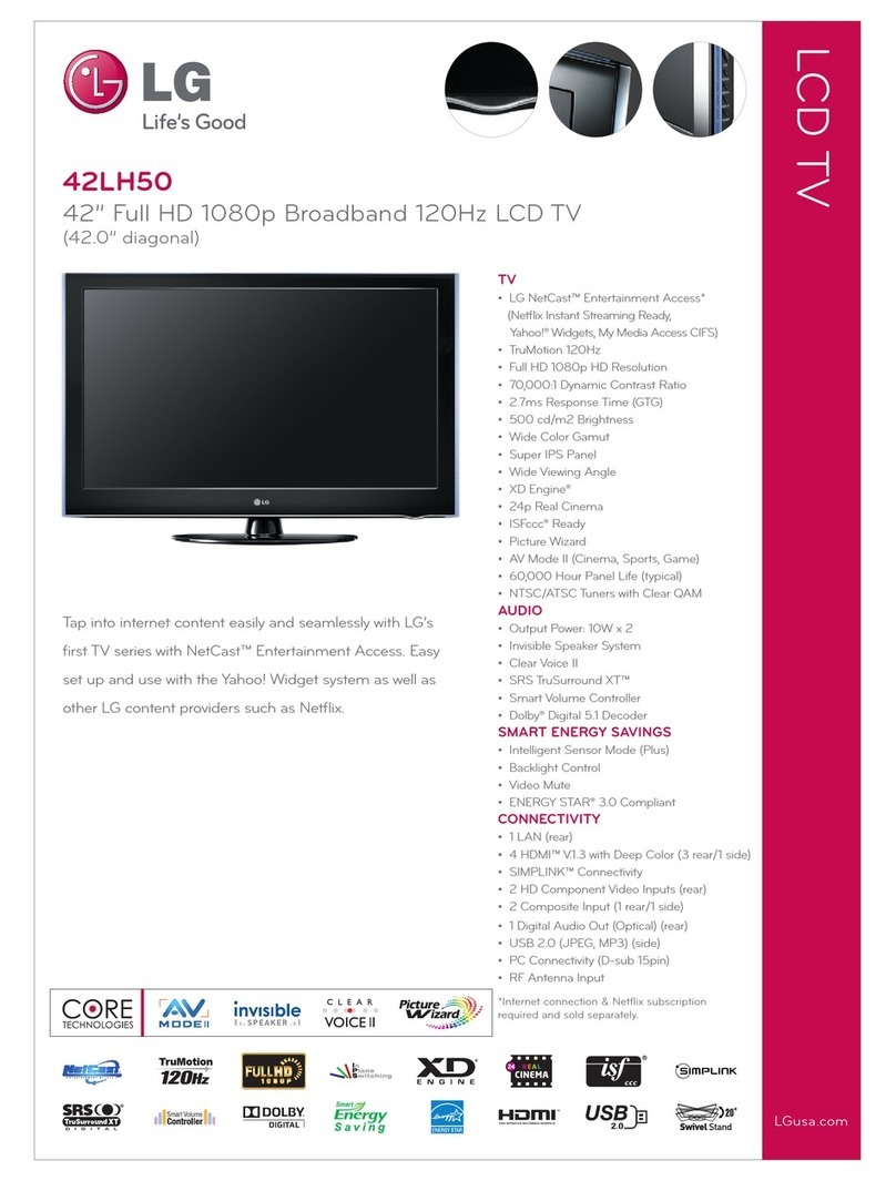 LG 42LH50 Series User manual