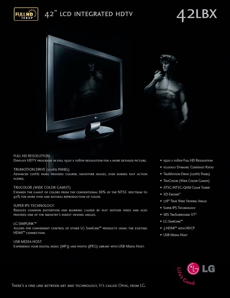 LG 42LBX User manual