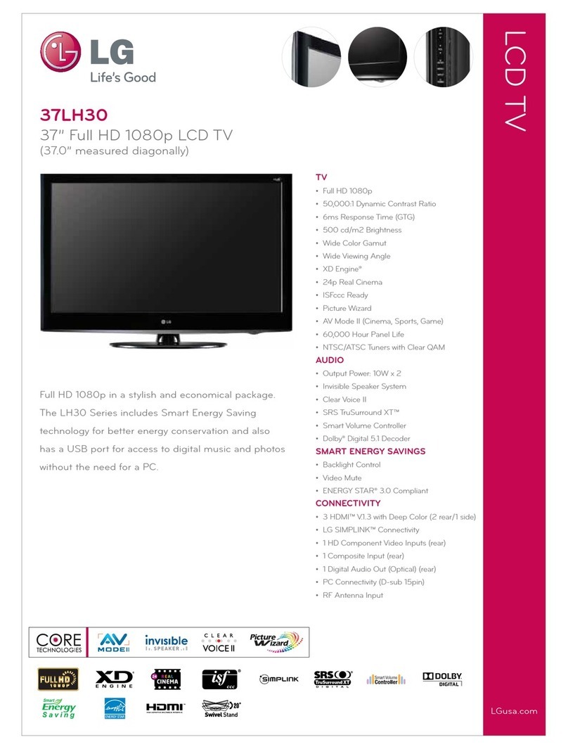 LG 37LH30 Series User manual LG 37LH30 Series User manual