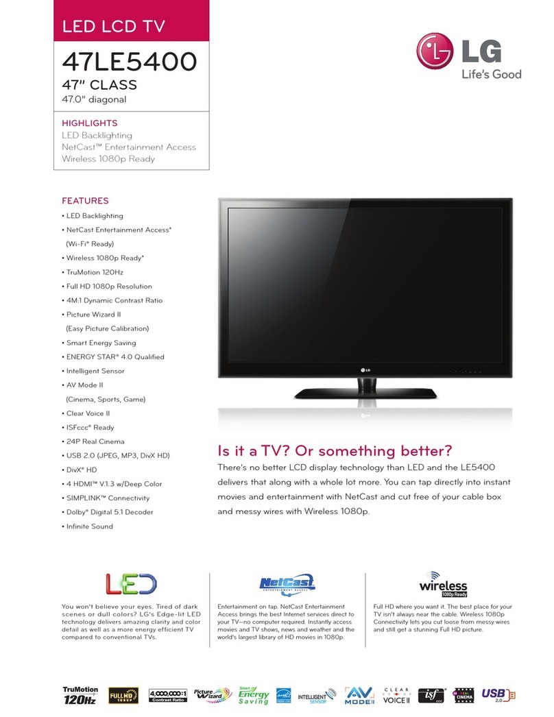 LG 47LE5400 User manual