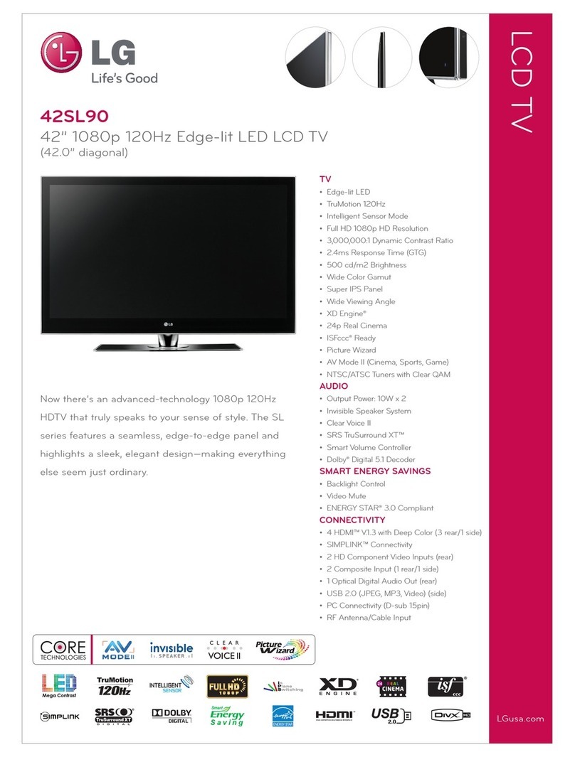 LG 42SL90 Series Specifications