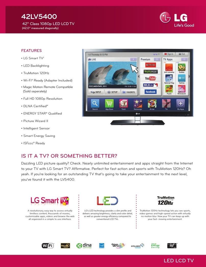 LG 42LV5400 Specifications