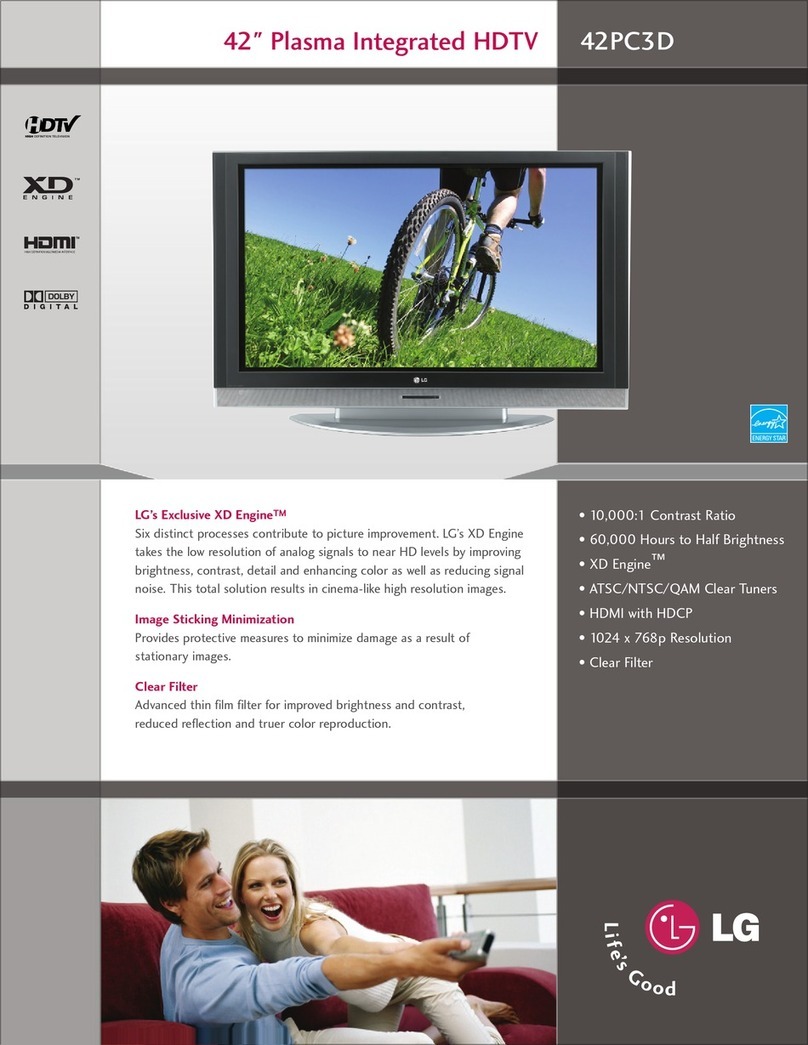 LG 42PC3D Series User manual