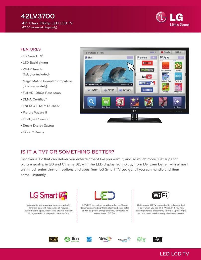 LG 42LV3700 User manual