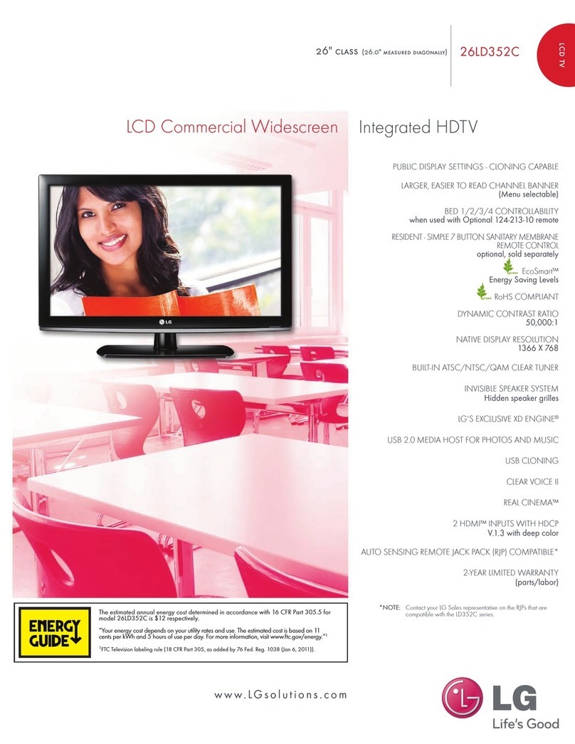 LG 26LD352C User manual