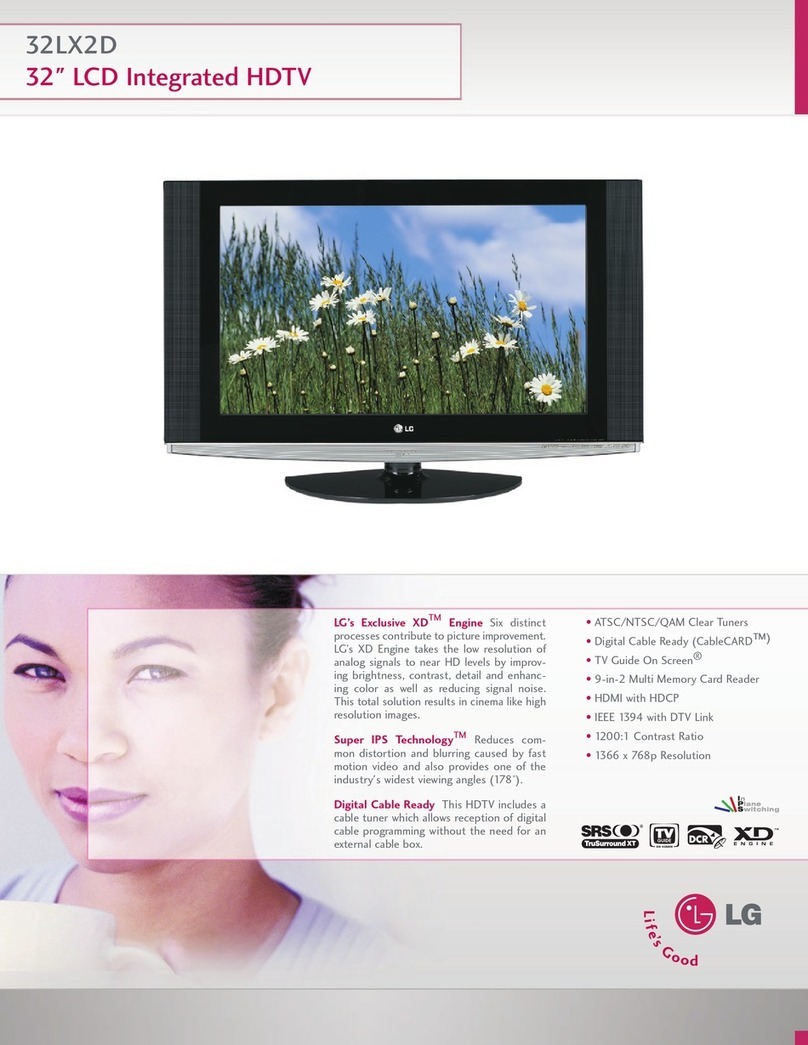 LG 32LX2D User manual