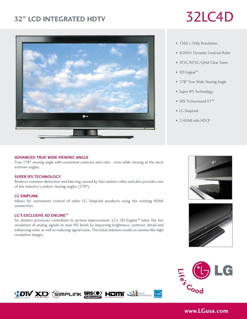 LG 32LC4D Series Specifications