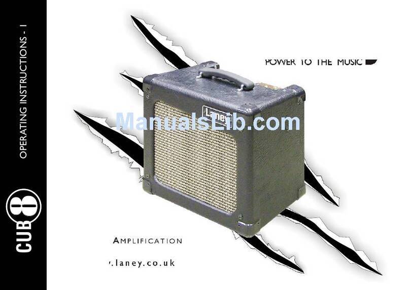 Laney CUB8 User manual Laney CUB8 User manual