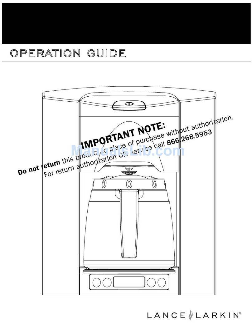 Lance-Larkin Brew Express BE-104R User manual