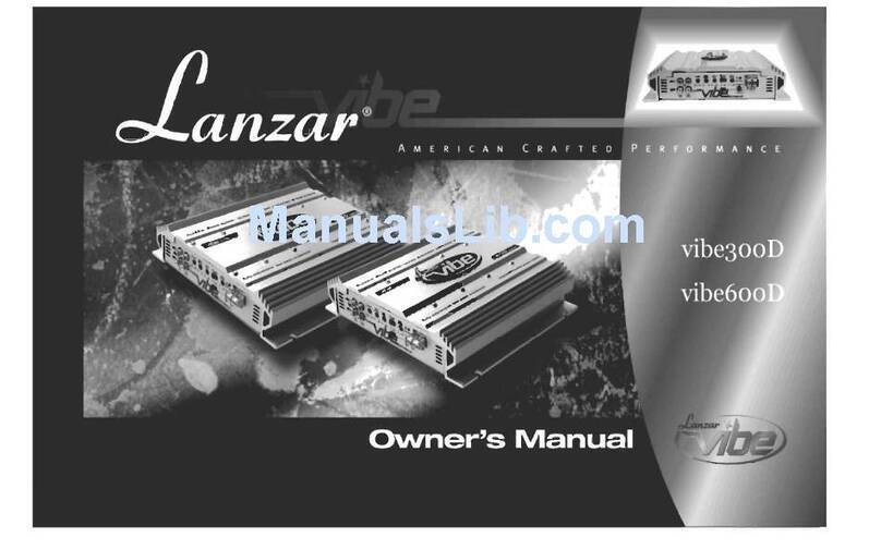 Lanzar VIBE300D owner's manual