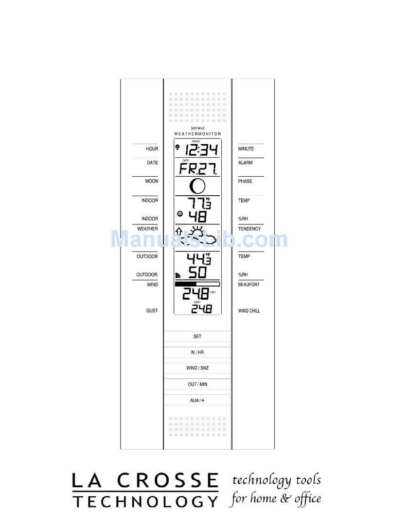 La Crosse Technology WS-7395U instruction manual
