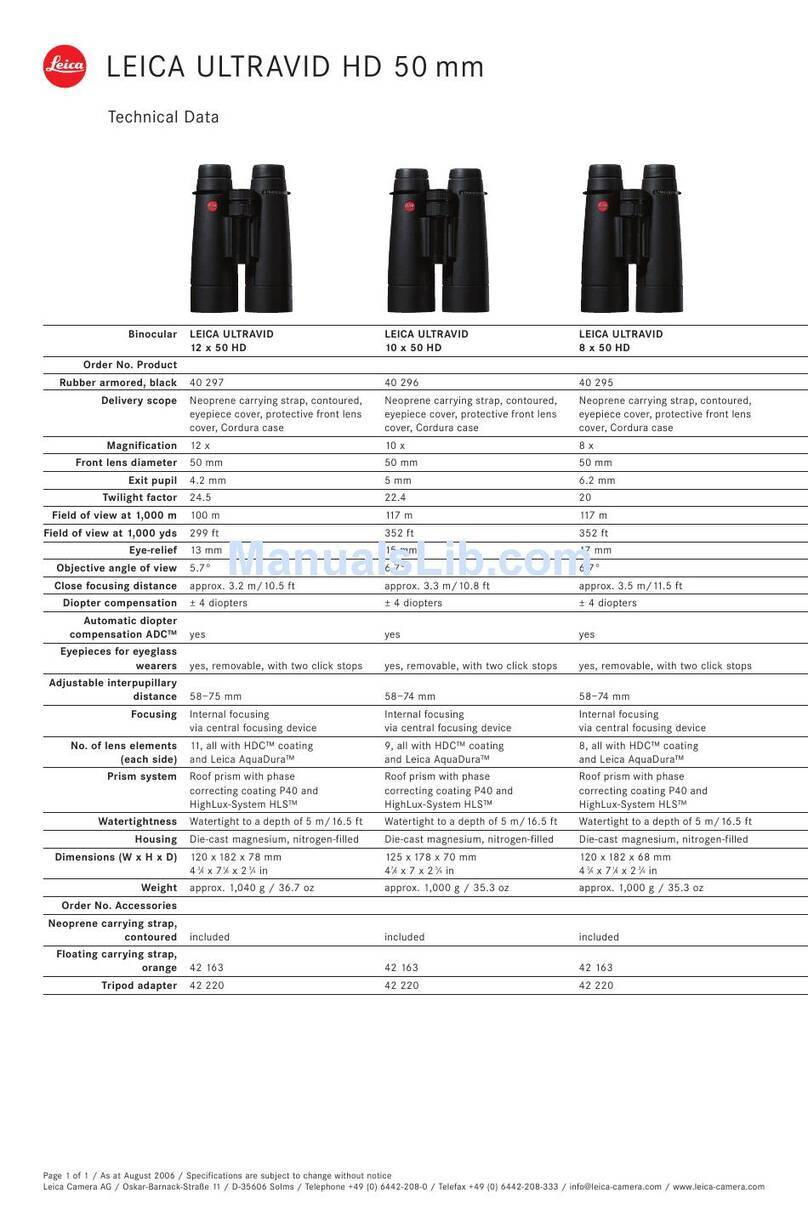 Leica Ultravid 10x50 HD User manual