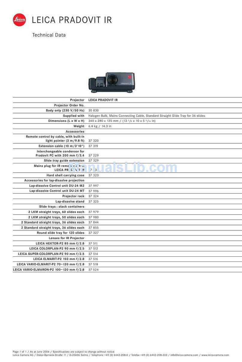 Leica Pradovit IR Specifications