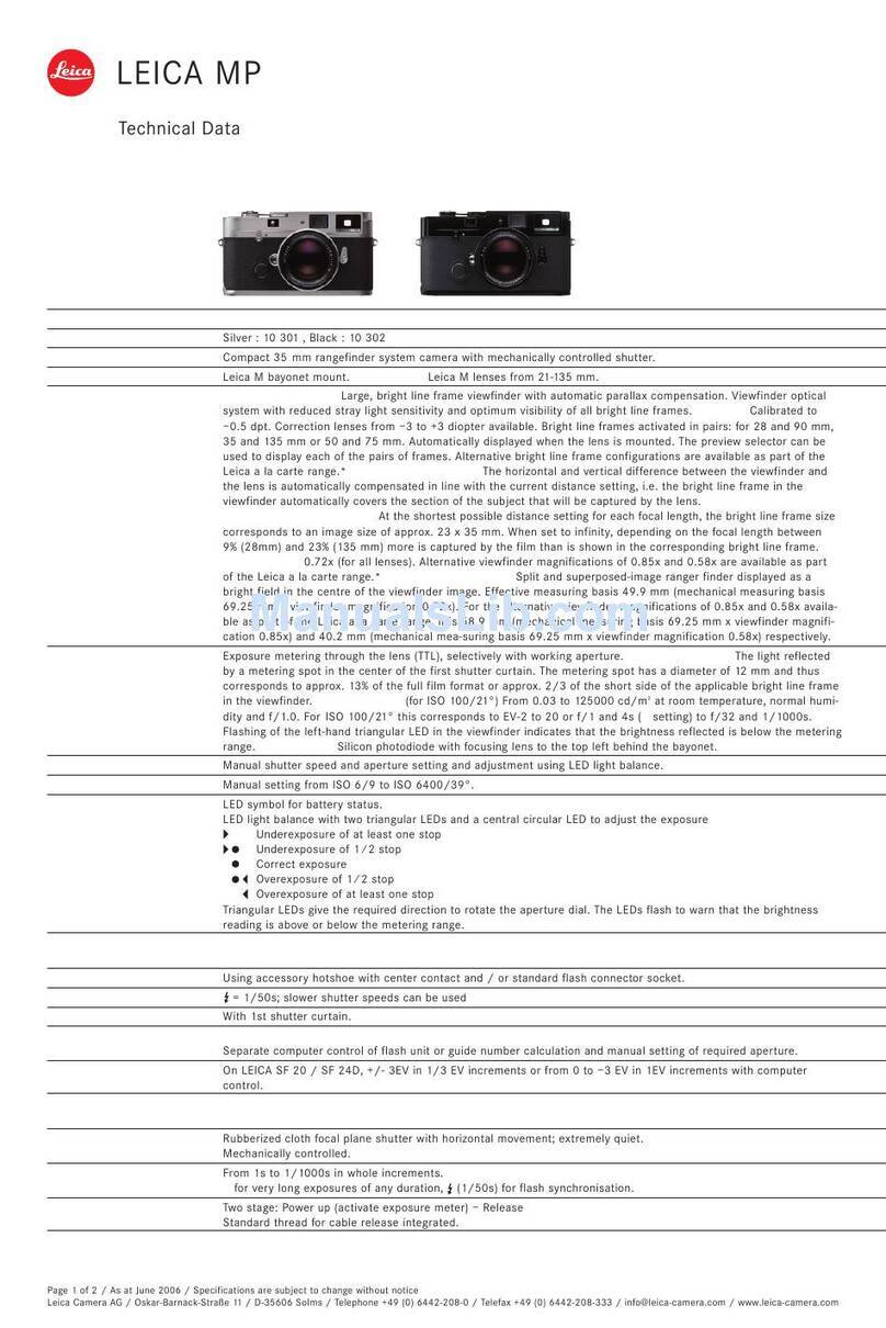 Leica MP User manual