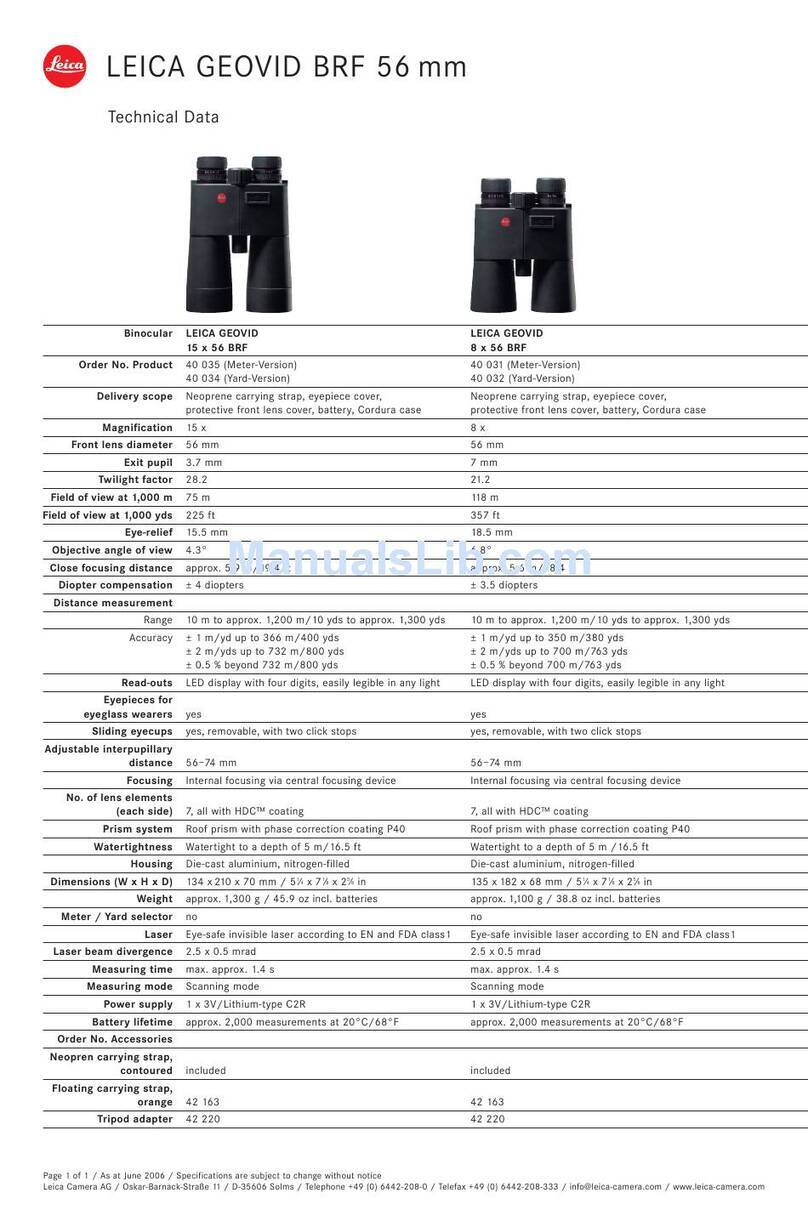 Leica Geovid 56 Specifications