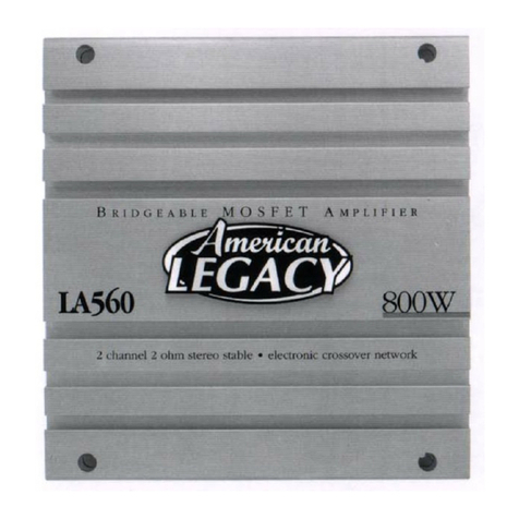 American Legacy LA360 owner's manual