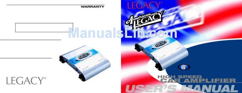 Legacy American LA-1088 user manual