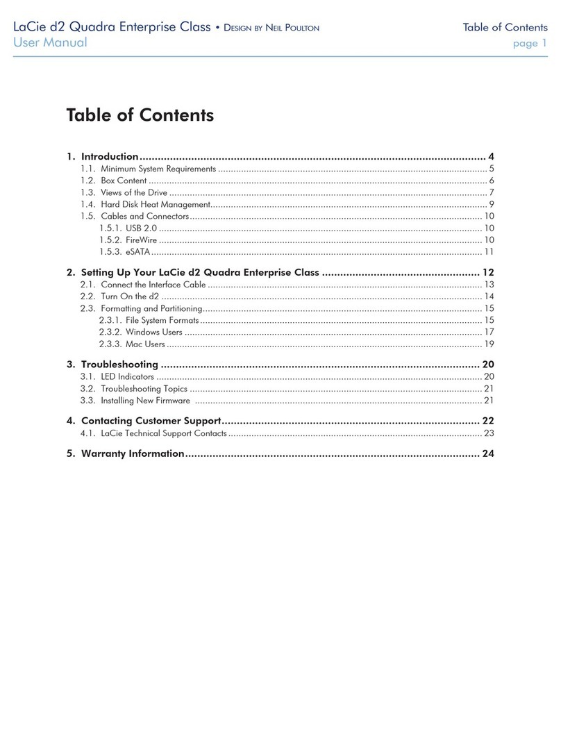 LaCie 301336U User manual