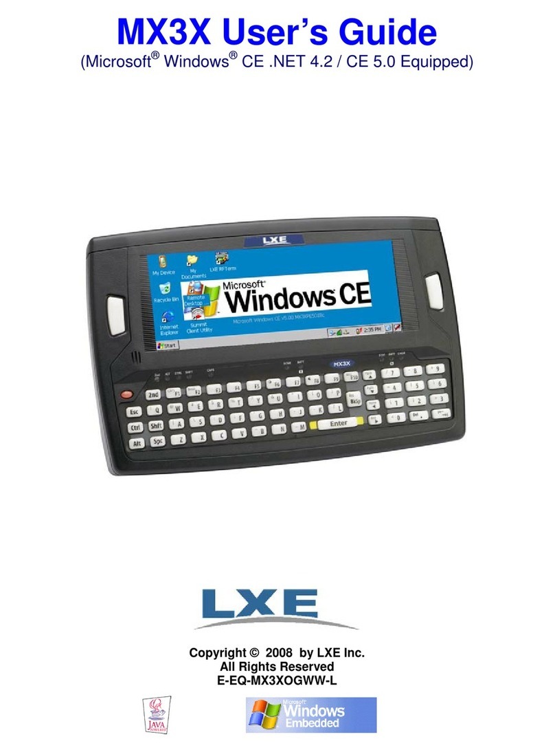 LXE MX3X user guide