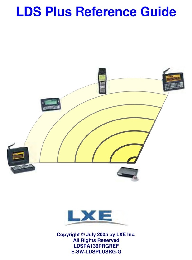 LXE 1280 reference guide