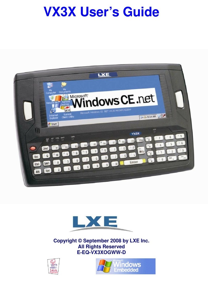 LXE VX3X User manual