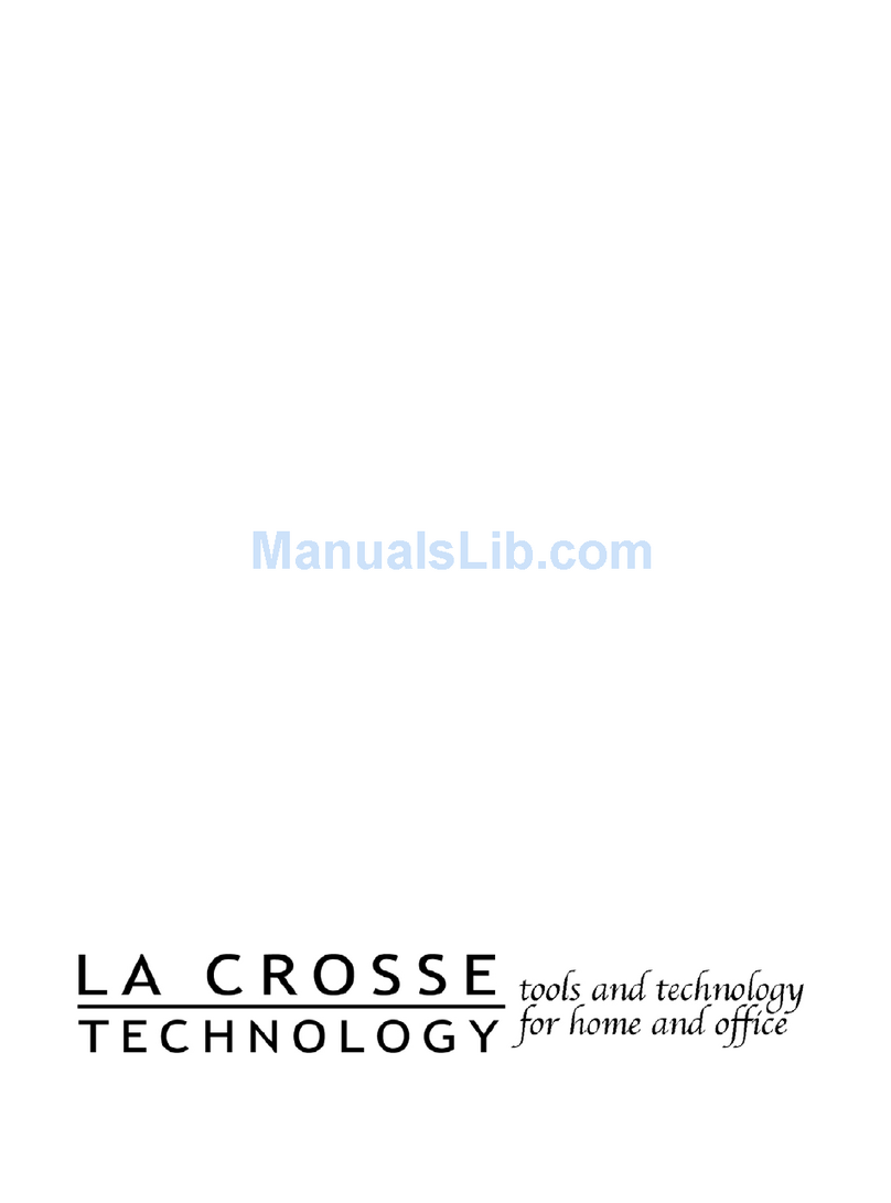 La Crosse Technology TX5 instruction manual