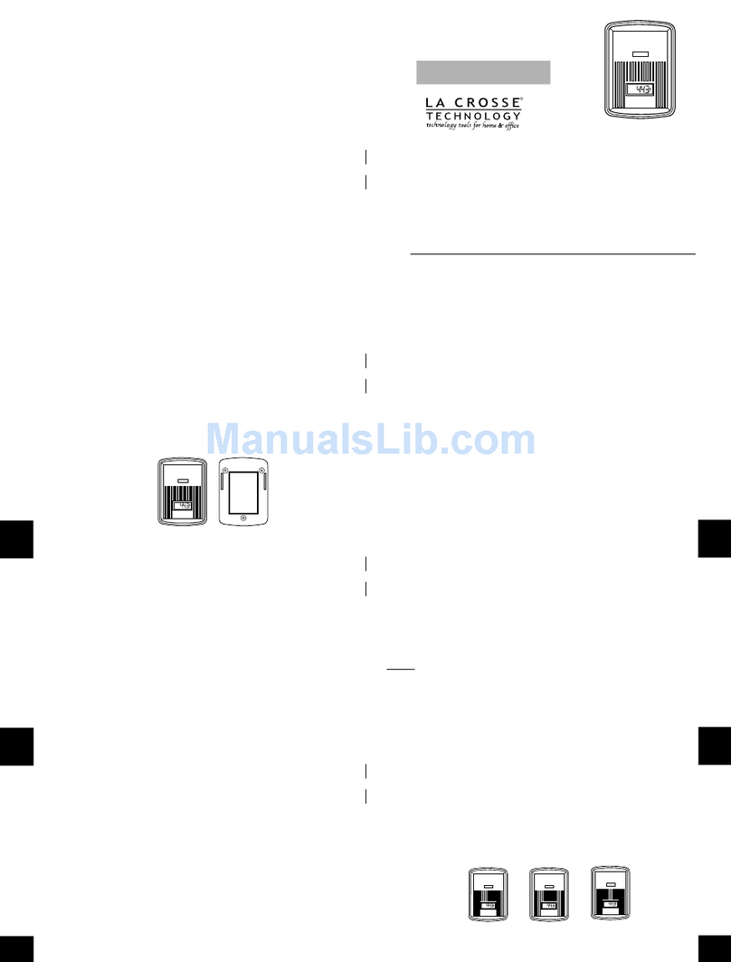 La Crosse Technology TX3U instruction manual