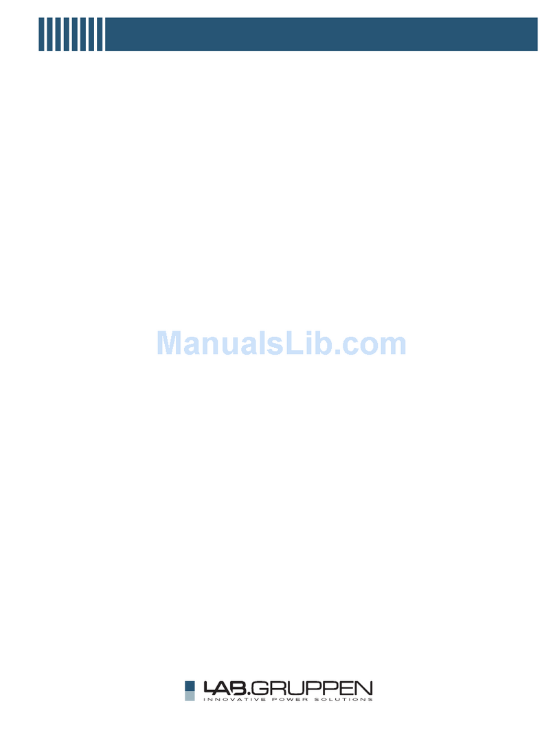 Lab.gruppen C Series C 16 4 User manual