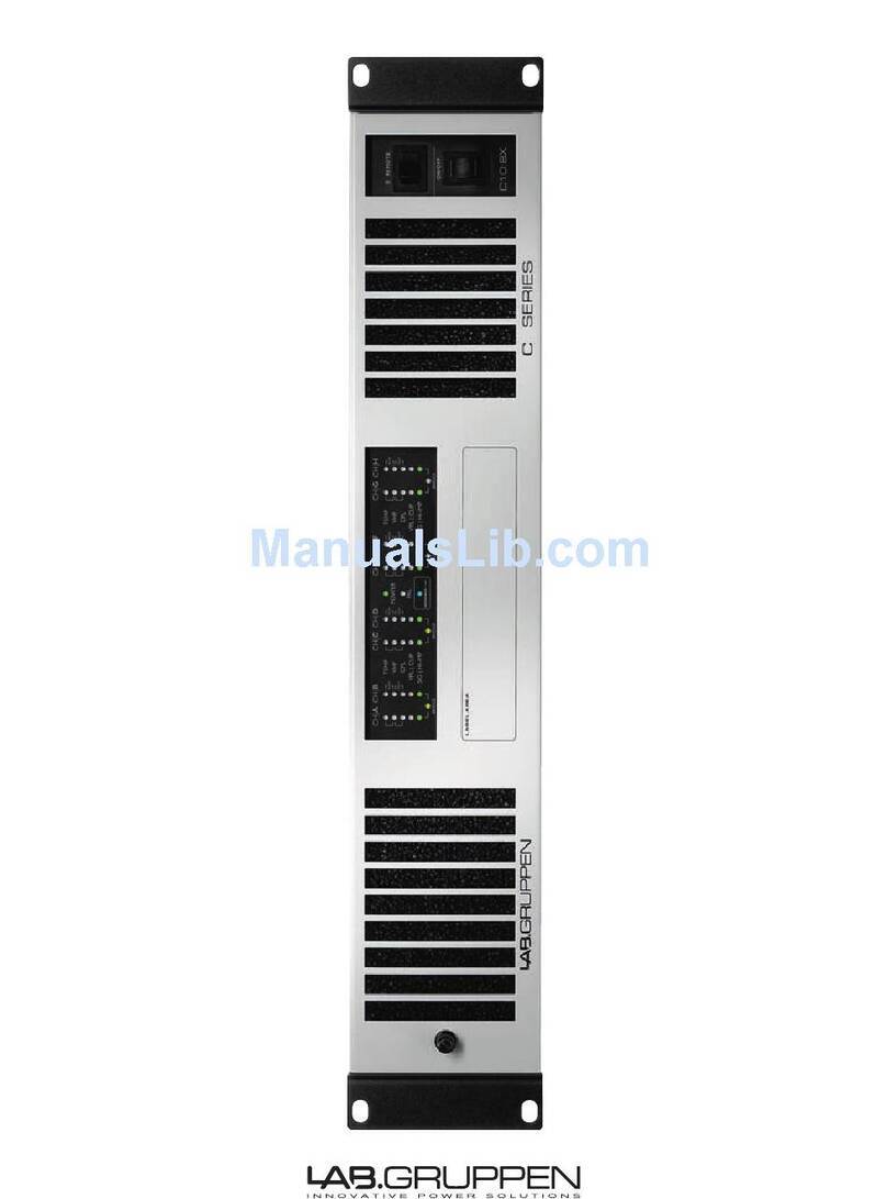 Lab.gruppen C Series C 10 4X Installation