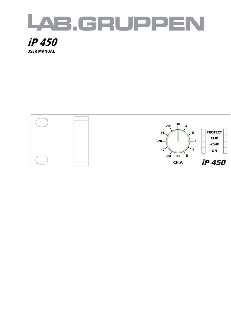 Lab.gruppen iP Series IP 450 User manual