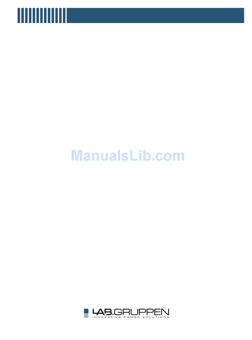 Lab.gruppen FP+ Series FP 7000 supplementary guide