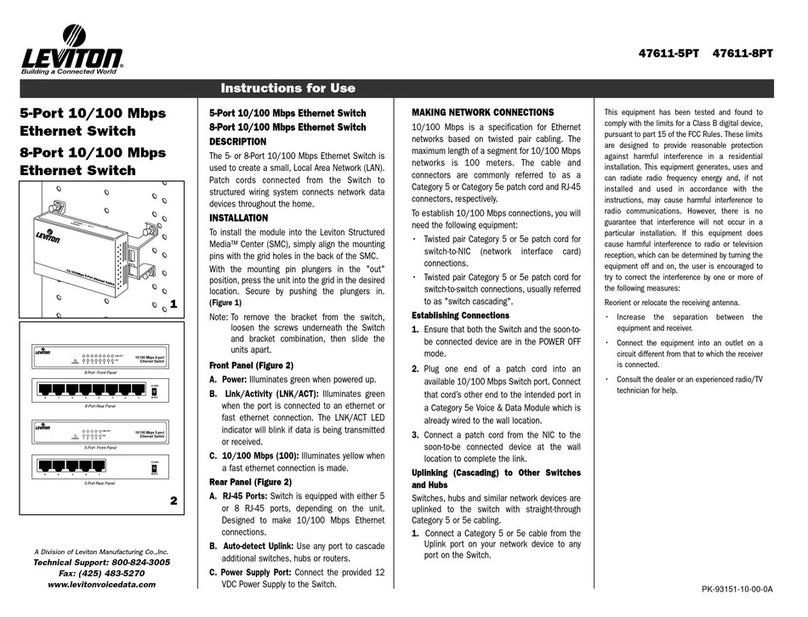 Leviton 47611-5PT Instructions for use